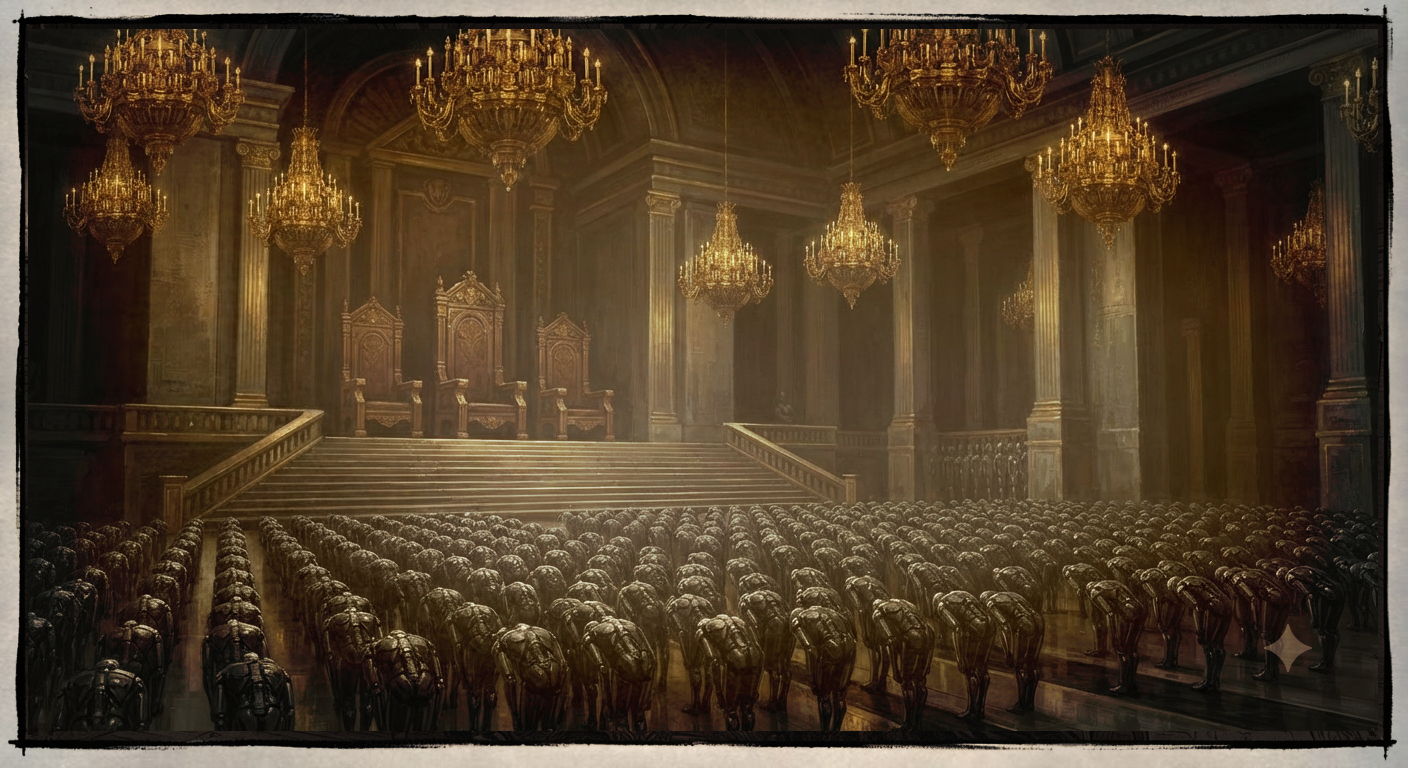 The golden age of stagnation - monopoly in a grand hall