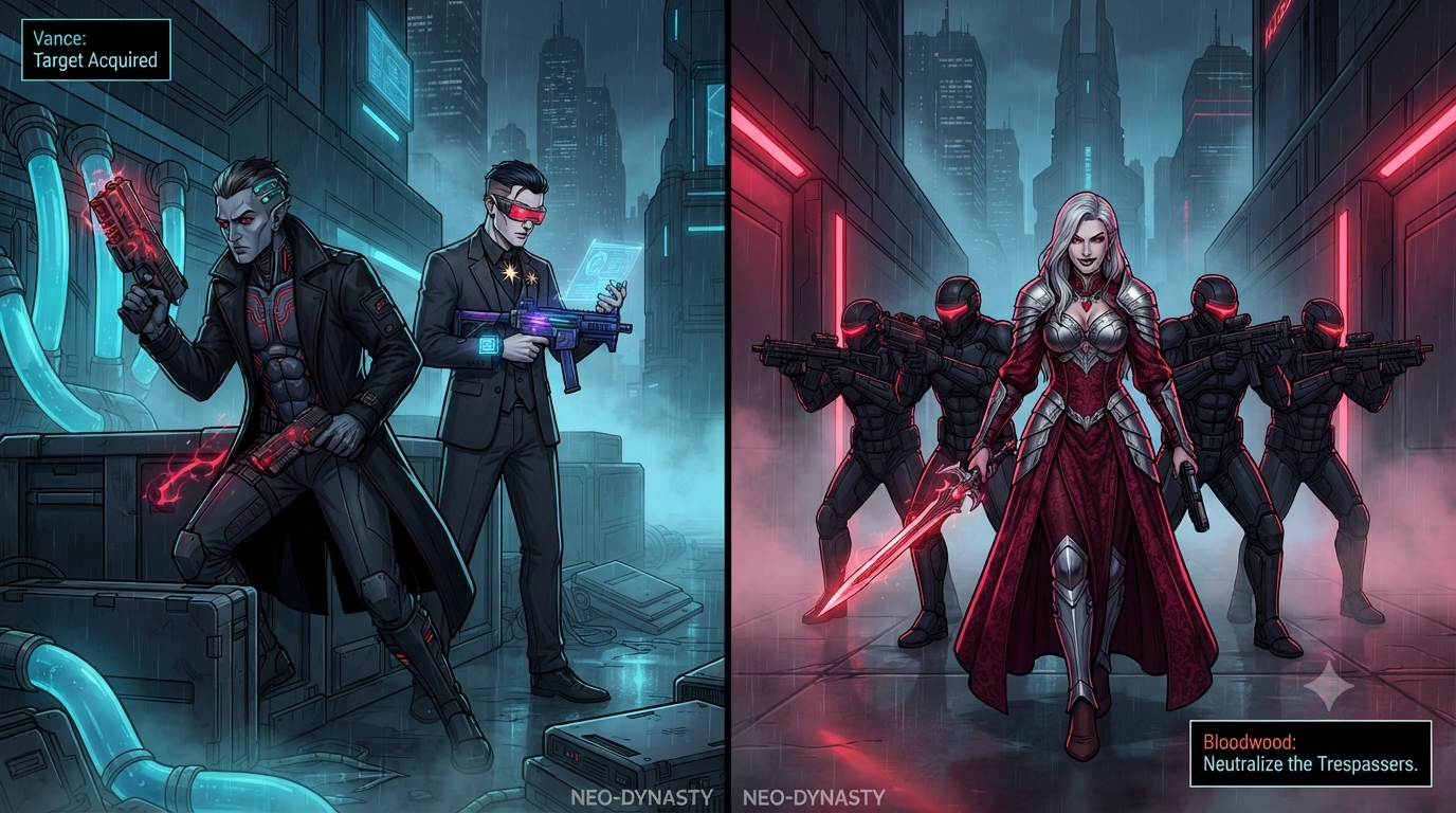 Stand-off - Vance and Nightshade vs Bloodwood's squad