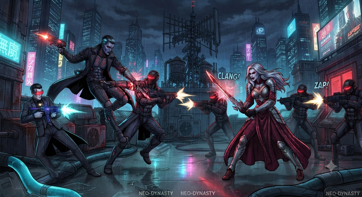 The first clash breaks out in the R&D hallway