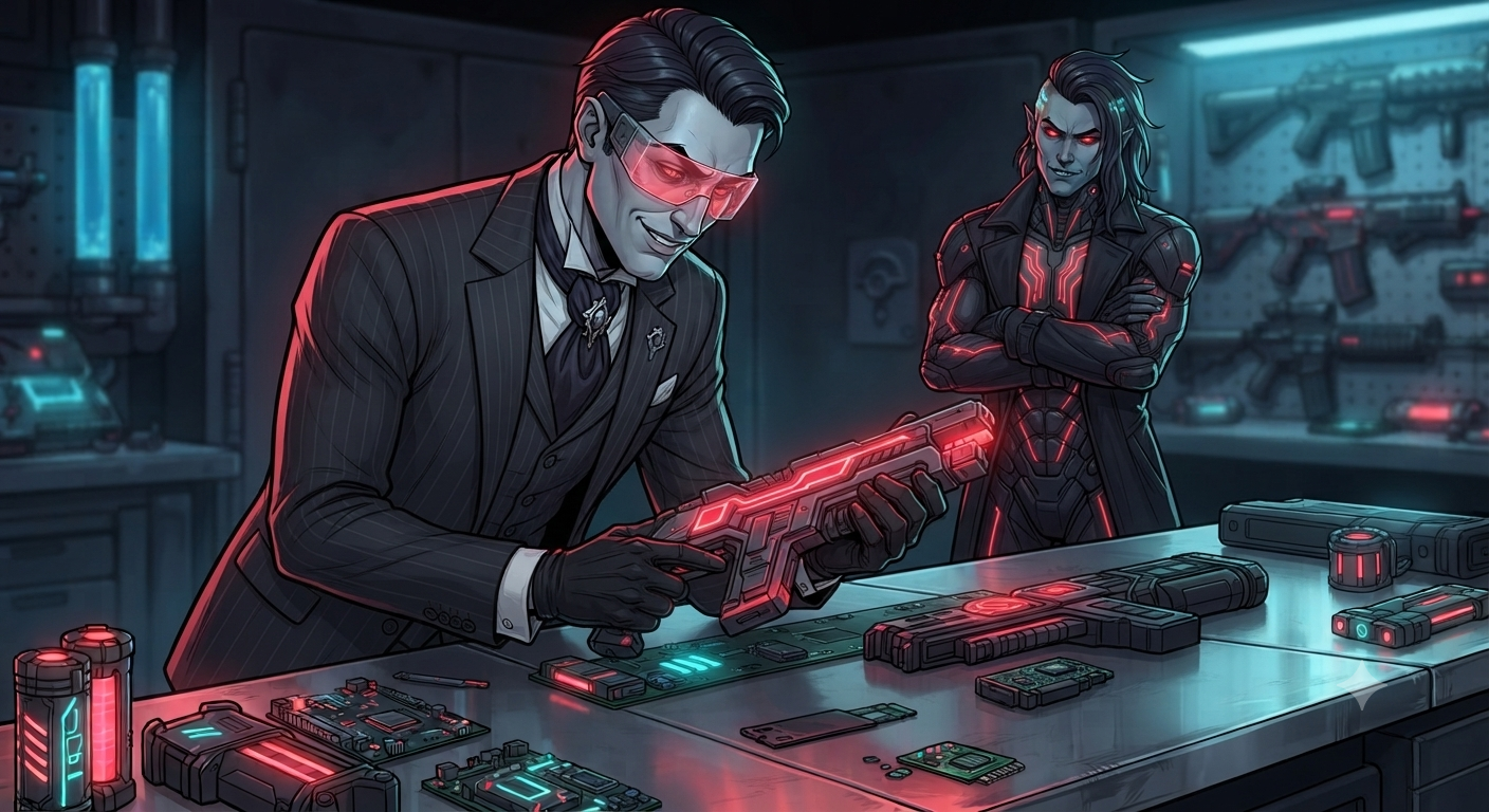 Nightshade inspects the finished modifications