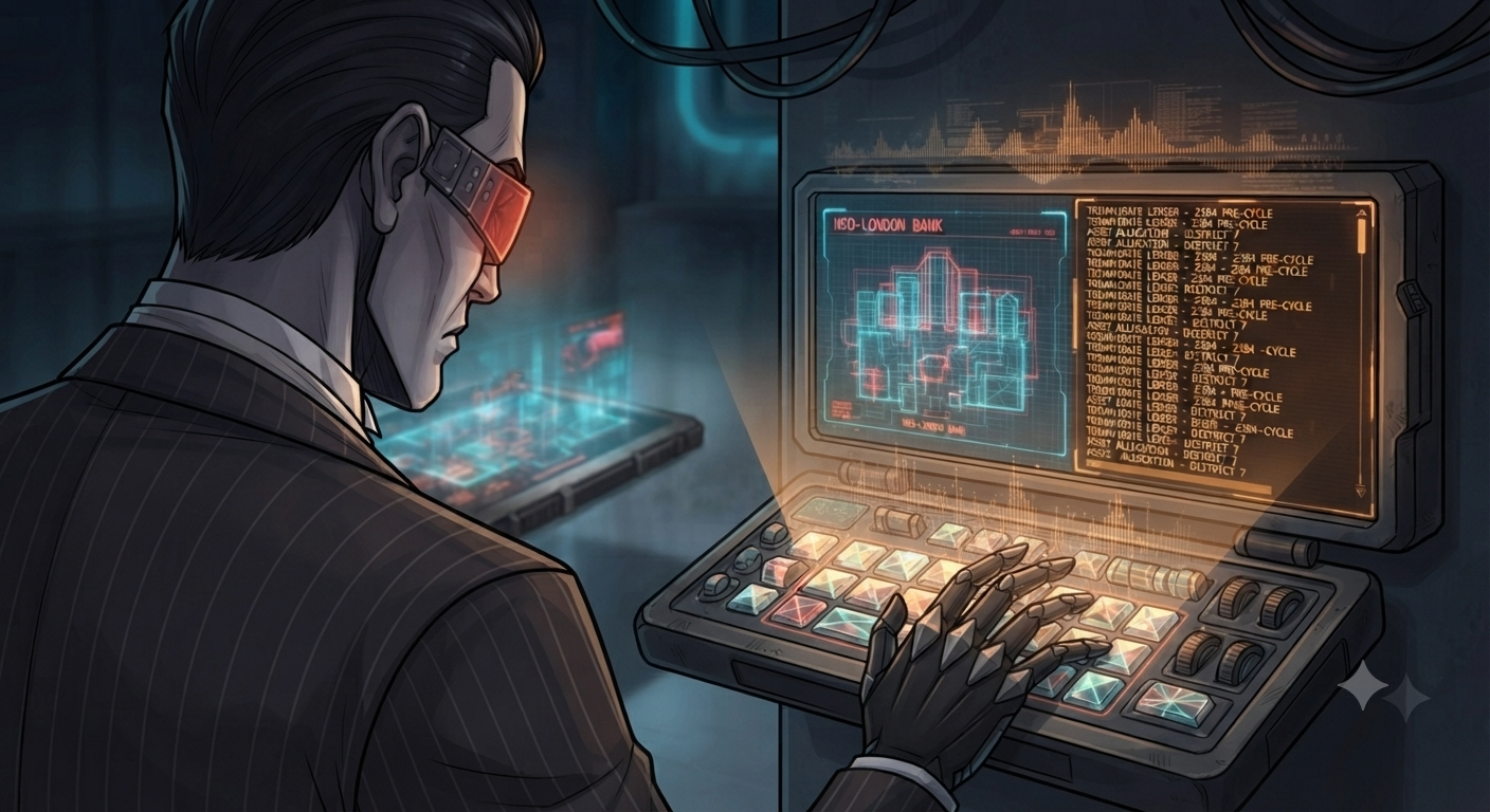 Nightshade at the terminal - Triumvirate Ledger scrolling