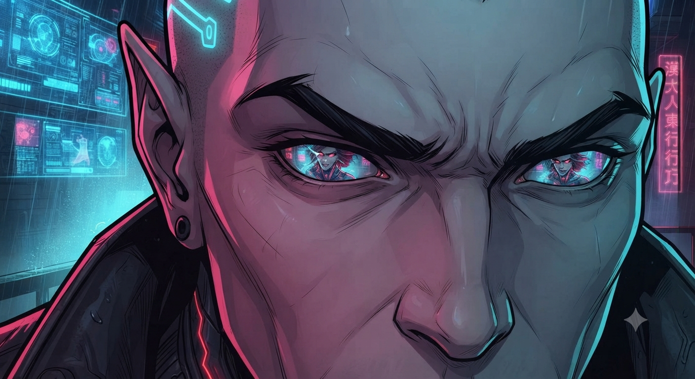 Morana reflected in Vance's eyes