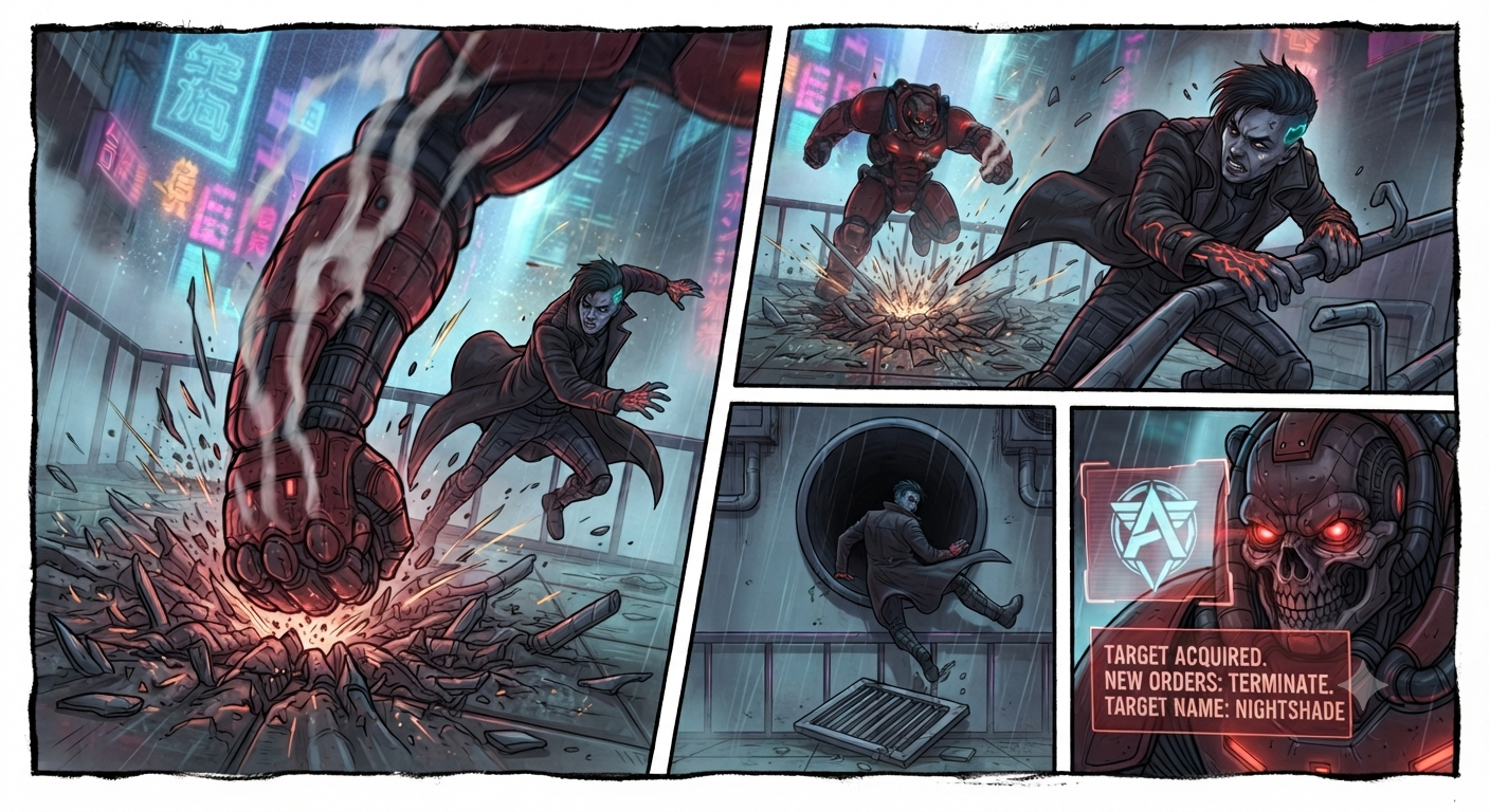 Narrow escape - then new orders: TERMINATE NIGHTSHADE